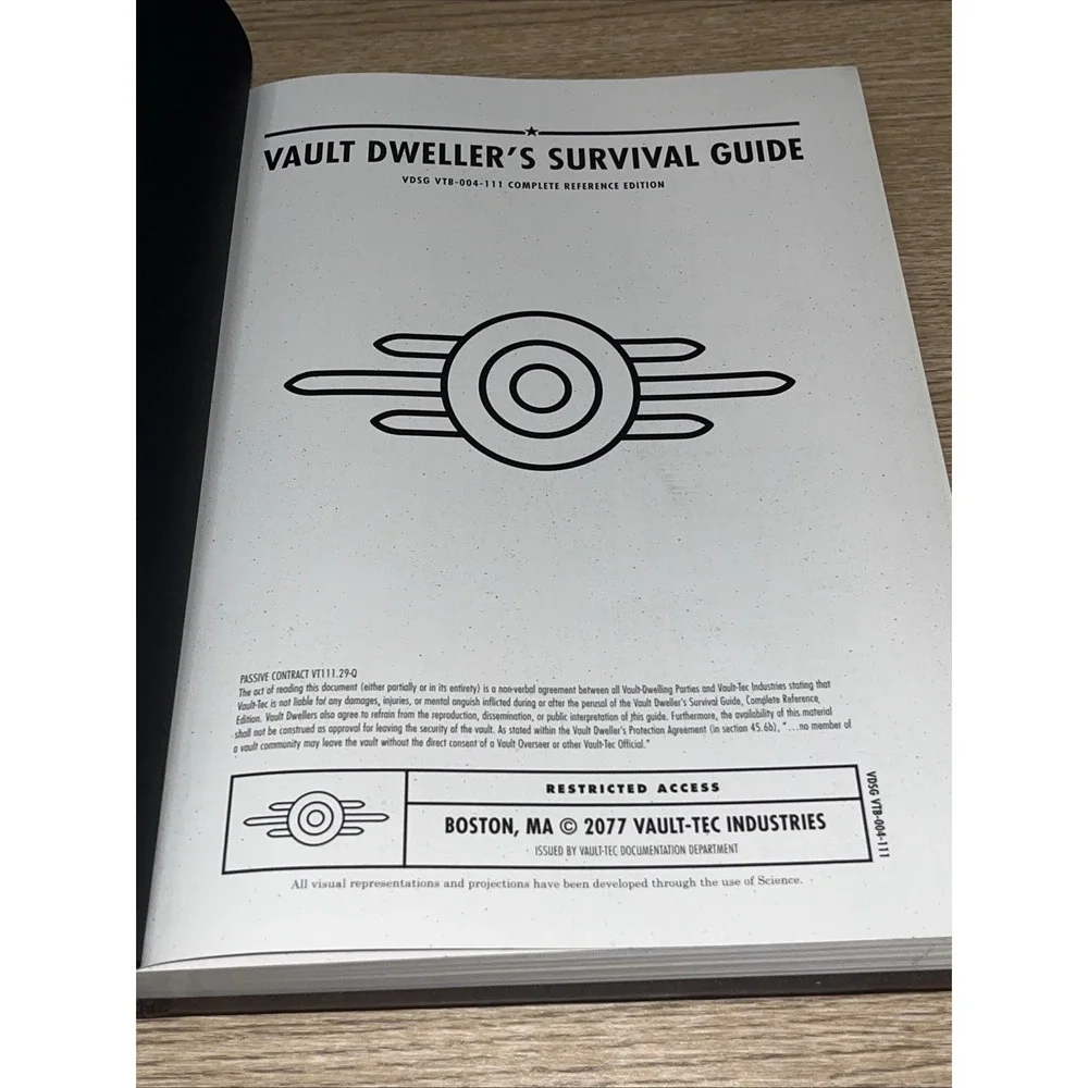 Fallout 4 Vault Dwellers Survival Guide Collector's Edition Restricted Hardcover